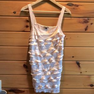Express ruffled tank